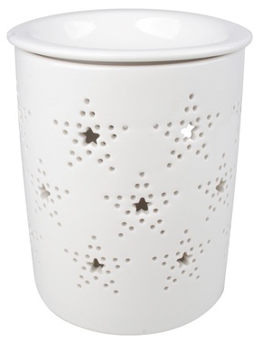 Porcelain Aroma Lamp with Stars 13,5 cm 