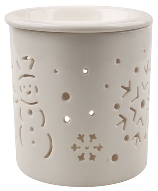 Porcelain Aroma Lamp Let It Snow 9 x 11 cm 