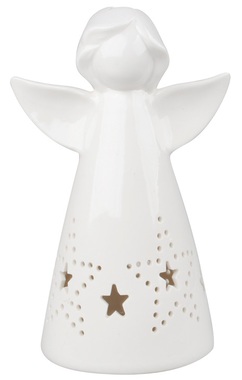 Porcelain Angel w/Star 16 cm 