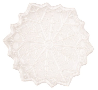 Ceramic Snowflake Deco 15 x 3 x 15 cm