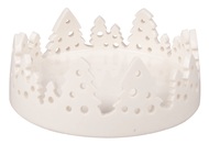19613 Dekorace z porcelánu se stromečky 10,5 x 4 x 10,5 cm-1
