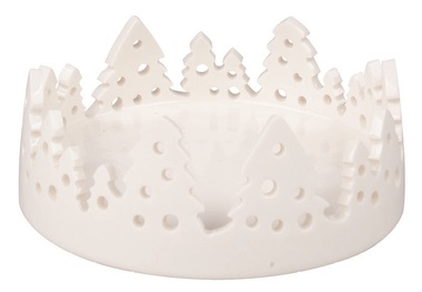 Porcelain Decoration with Trees 10.5 x 4 x 10.5 cm