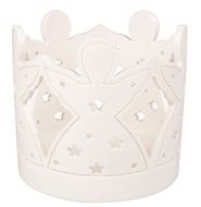 19624 Svícen andílci porcelánový 10,5 x 10 x 10,5 cm-1