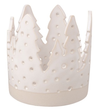 Ceramic Candle Holder Forest 10.5 x 11 x 10.5 cm