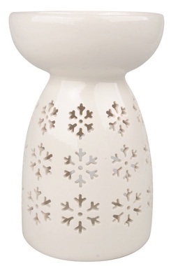 Porcelain Oil Burner Snowflake 9 x 14 x 9 cm