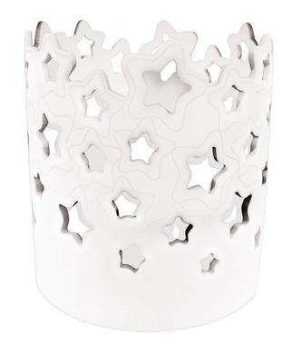 Porcelain Candle Holder Stars 11 x 13.5 x 11 cm
