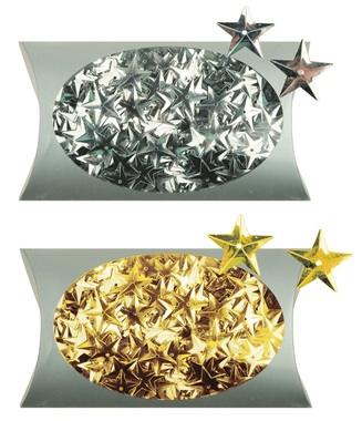 Confetti Stars 20 g, gold, silver in Box