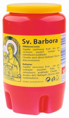 Cemetery Grave Oil Candle 120 g, Saint Barbara