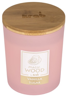 MAGIC WOOD Candle with Wooden Wick - Vanilla Sugar 300 g