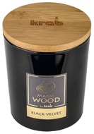 MAGIC WOOD Candle with Wooden Wick - Black Velvet 300 g