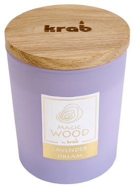 MAGIC WOOD Candle with Wooden Wick - Lavender Dream 300 g