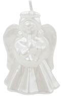 20053 Svíčka anděl bílý LAK, 8 x 6 cm-1