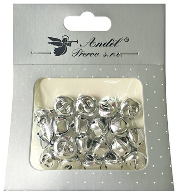 Silver Metal Bells 1,5 cm 20 pcs 