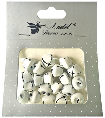 White Metal Bells 1,5 cm 20 pcs 