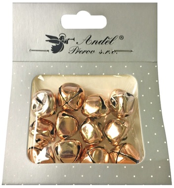 Copper Metal Bell 2 cm, 12 pcs 