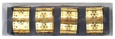 Napkin Rings Gold 4,5 cm, 4 pcs 