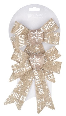 Bows with texts 18 cm, 2 ks 