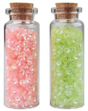 Confetti Orange and Green in Bottle 2 x 6 g