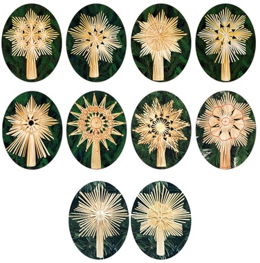 Straw Decoration – Tree Top 26 cm, 8 types