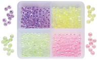 Beads Neon Mix 4 colors, 4 x 6 g 