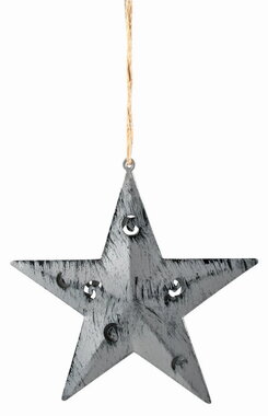 Metal Star 11.5 x 11.5 x 1 cm for hanging