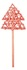 Wicker Tree on Stick 30 cm, Pink