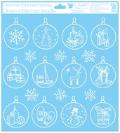 Decorative Window Cling – Christmas Balls