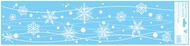 Decorative Window Cling – Snowflakes with Stars