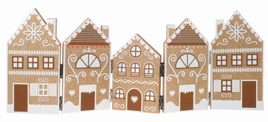 Leporelo Felt Houses 45 x 17.5 x 1 cm for standing