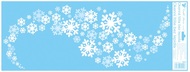 Decorative Window Cling – Snowflakes in a Stream