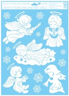 Decorative Window Cling – Angels and Snowflakes