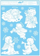 Decorative Window Cling – Playing Angels