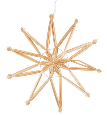 Hanging Straw Star 20 cm