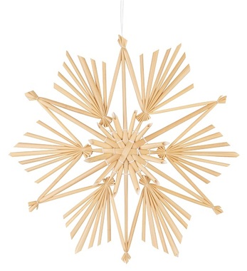 Straw Star for Hanging 20 cm 