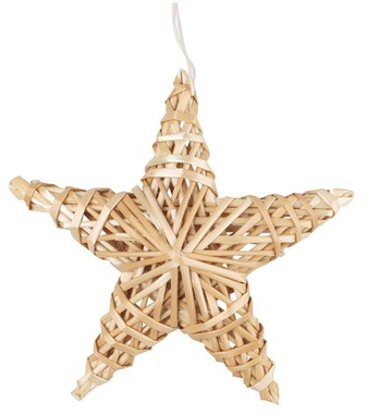 Straw Star for Hanging 20 cm 