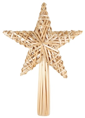 Straw Tree Top Star 25 x 30 cm 