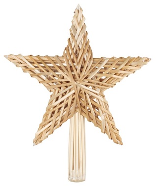 Straw Tree Top Star 20 x 29 cm 