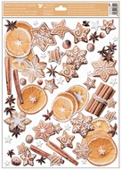 Decorative Window Cling – Corner with Orange