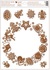Decorative Window Cling – Gingerbread Wreath