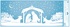 Decorative Window Cling – Nativity Scene with Cities