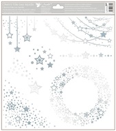 Decorative Window Cling – Silver Wreath