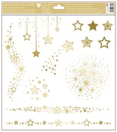 Decorative Window Cling – Gold Stars