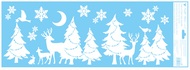 Decorative Window Cling – Forest with a Moon