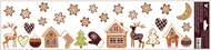 Decorative Window Cling – Gingerbread Stars