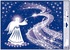 Decorative Window Cling – Angel with a Trumpet