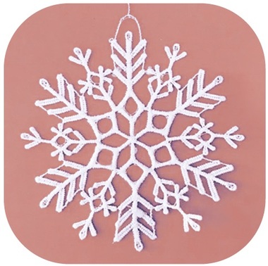 Lace Ornament 9,5 cm Snowflake