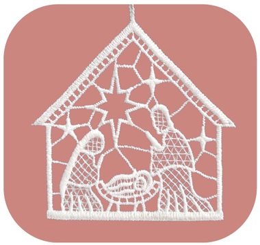 Lace Nativity 10 cm