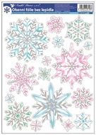 Decorative Window Cling – Colored snowflakes