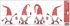 Decorative Window Cling – Elves in grey
