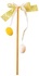  Easter braid, decorative, 25 cm, ribbon with polka dots, eggs, YELLOW